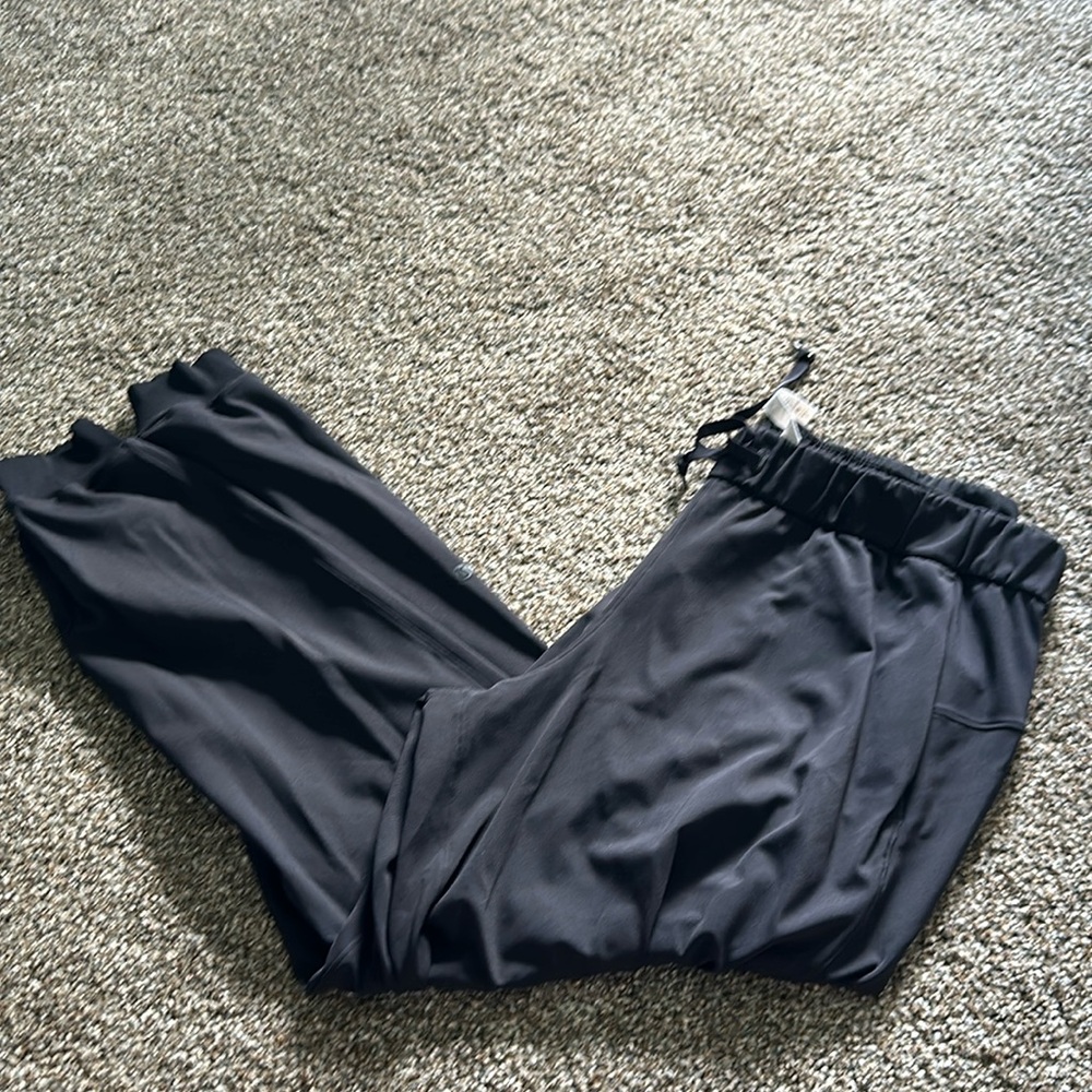 Lululemon Black Jogger Pants Tie Waist